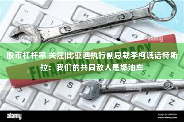股市杠杆率 关注|比亚迪执行副总裁李柯喊话特斯拉：我们的共同敌人是燃油车
