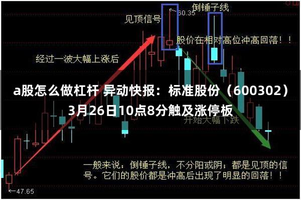 a股怎么做杠杆 异动快报：标准股份（600302）3月26日10点8分触及涨停板