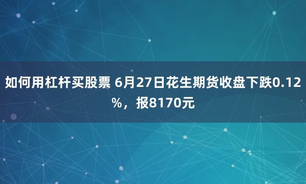 如何用杠杆买股票 6月27日花生期货收盘下跌0.12%，报8170元